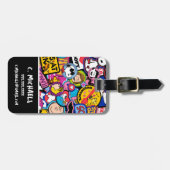 Erdnüsse | Mixtape Patch Pattern Gepäckanhänger (Vorderseite horizontal)