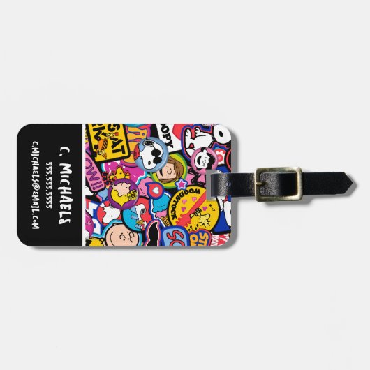 Erdnüsse | Mixtape Patch Pattern Gepäckanhänger (Vorderseite horizontal)