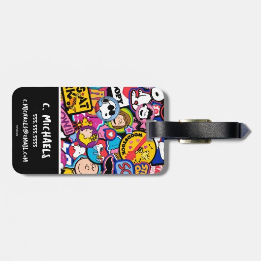 Erdnüsse | Mixtape Patch Pattern Gepäckanhänger (Rückseite horizontal)