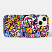 Erdnüsse | Mixtape Patch Pattern iPhone Hülle (Rückseite (Horizontal))