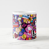 Erdnüsse | Mixtape Patch Pattern Jumbo-Tasse (Vorderseite)