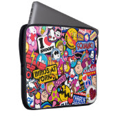 Erdnüsse | Mixtape Patch Pattern Laptopschutzhülle (Vorne Rechts)