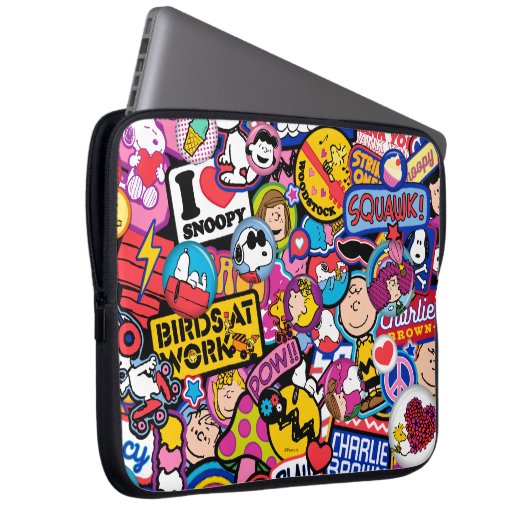 Erdnüsse | Mixtape Patch Pattern Laptopschutzhülle (Vorne Rechts)