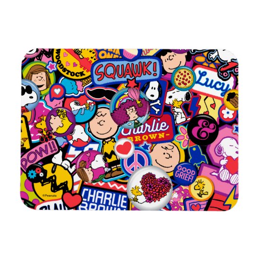 Erdnüsse | Mixtape Patch Pattern Magnet (Horizontal)