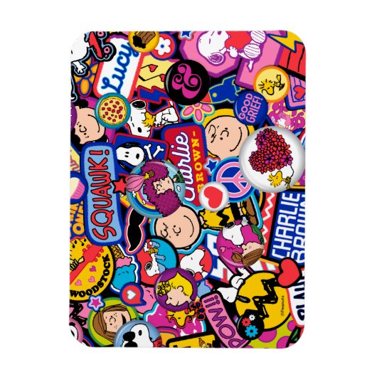 Erdnüsse | Mixtape Patch Pattern Magnet (Vertikal)