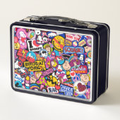 Erdnüsse | Mixtape Patch Pattern Metall Brotdose (Rückseite)