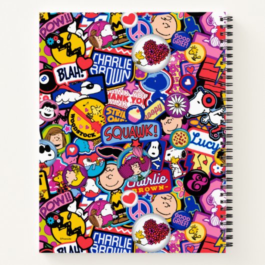 Erdnüsse | Mixtape Patch Pattern Notizblock (Rückseite)