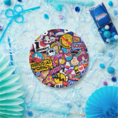 Erdnüsse | Mixtape Patch Pattern Pappteller (Party)