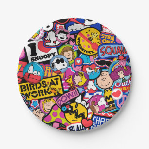 Erdnüsse   Mixtape Patch Pattern Pappteller