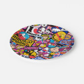 Erdnüsse | Mixtape Patch Pattern Pappteller (Schrägansicht)