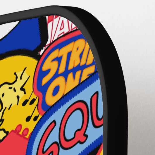 Erdnüsse | Mixtape Patch Pattern Pickleball Schläger (Linke Seite)