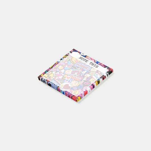 Erdnüsse | Mixtape Patch Pattern Post-it Klebezettel (angewinkelt)