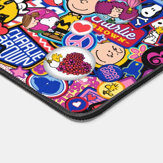 Erdnüsse | Mixtape Patch Pattern Schreibtischunterlage (Ecke)