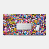 Erdnüsse | Mixtape Patch Pattern Schreibtischunterlage (Tastatur & Maus)