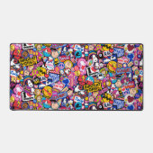 Erdnüsse | Mixtape Patch Pattern Schreibtischunterlage (Vorderseite)