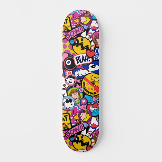 Erdnüsse | Mixtape Patch Pattern Skateboard (Vorderseite)
