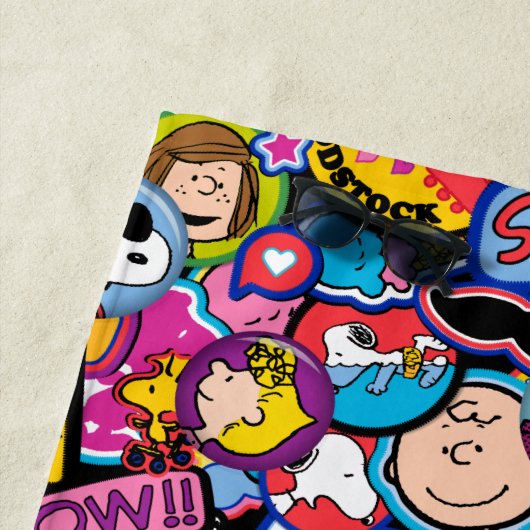 Erdnüsse | Mixtape Patch Pattern Strandtuch (Beispiel)