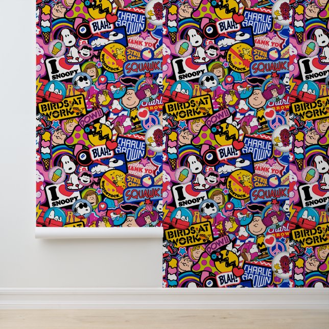 Erdnüsse | Mixtape Patch Pattern Tapete (Anwendung)