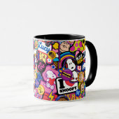 Erdnüsse | Mixtape Patch Pattern Tasse (VorderseiteRechts)