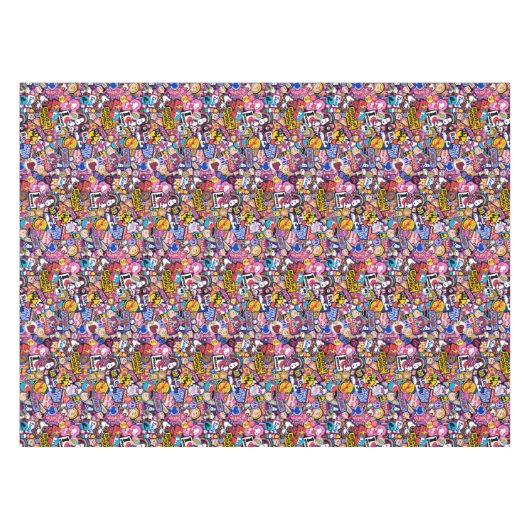 Erdnüsse | Mixtape Patch Pattern Tischdecke (Vorderseite (Horizontal))