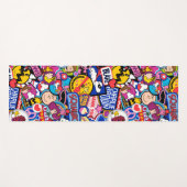 Erdnüsse | Mixtape Patch Pattern Yogamatte (Vorderseite (Horizontal))