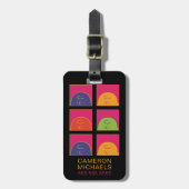 Erdnüsse | Moderne Pop Art ist Charlie Brown Gepäckanhänger (Vorderseite vertikal)