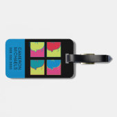 Erdnüsse | Moderner Pop Art Charlie Brown Gepäckanhänger (Rückseite horizontal)