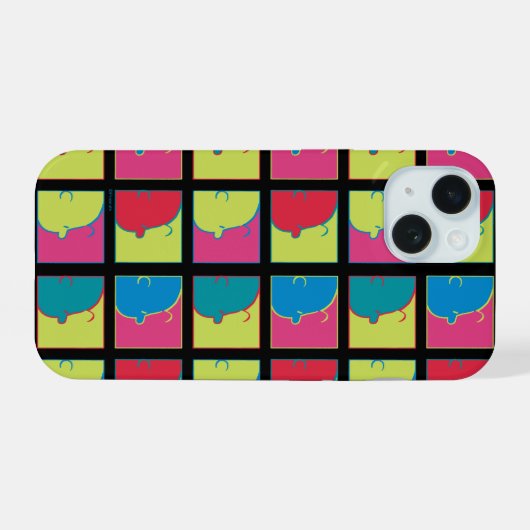 Erdnüsse | Moderner Pop Art Charlie Brown iPhone 15 Hülle (Rückseite (Horizontal))