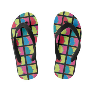 Erdnüsse   Moderner Pop Art Charlie Brown Kinderbadesandalen