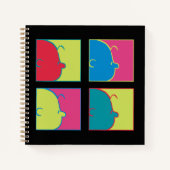 Erdnüsse | Moderner Pop Art Charlie Brown Notizblock (Vorderseite)