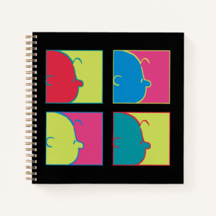 Erdnüsse   Moderner Pop Art Charlie Brown Notizblock