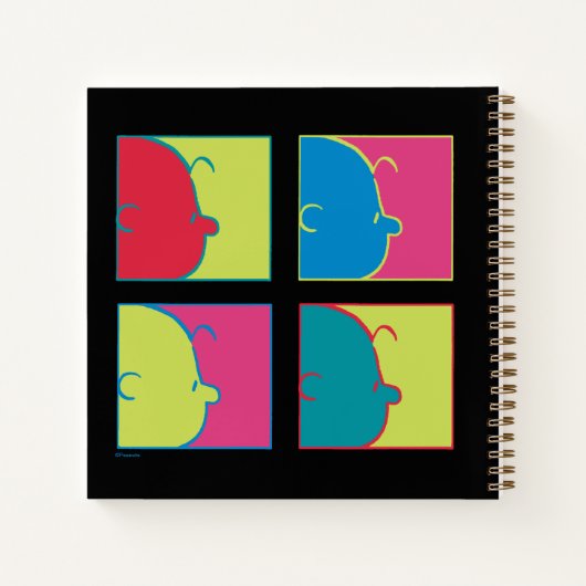 Erdnüsse | Moderner Pop Art Charlie Brown Notizblock (Rückseite)