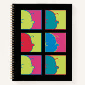 Erdnüsse | Moderner Pop Art Charlie Brown Notizblock (Vorderseite)