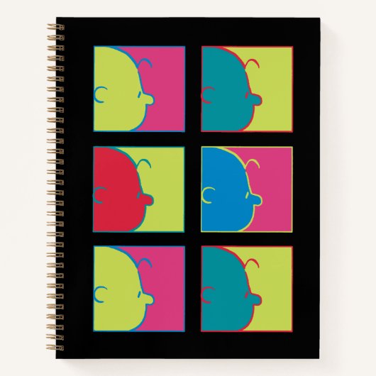 Erdnüsse | Moderner Pop Art Charlie Brown Notizblock (Vorderseite)