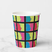 Erdnüsse | Moderner Pop Art Charlie Brown Pappbecher (Rückseite)