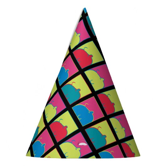 Erdnüsse | Moderner Pop Art Charlie Brown Partyhütchen (Links)