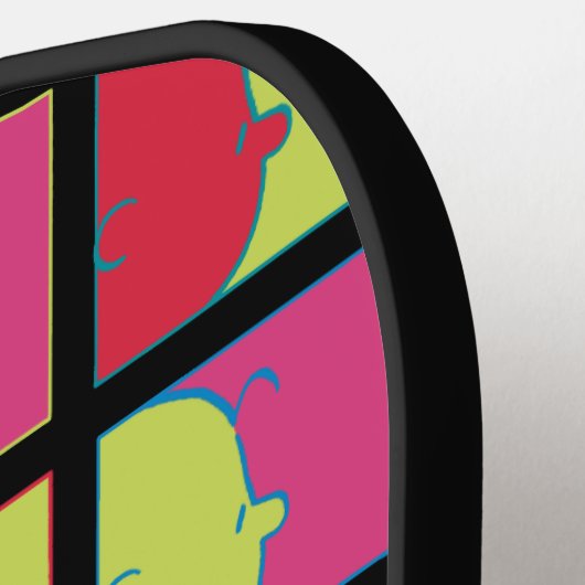 Erdnüsse | Moderner Pop Art Charlie Brown Pickleball Schläger (Linke Seite)