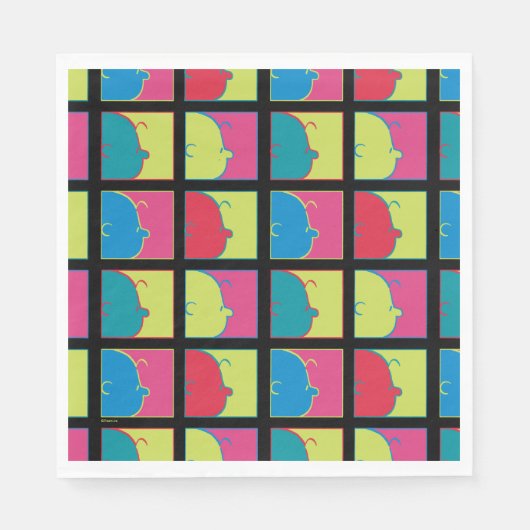 Erdnüsse | Moderner Pop Art Charlie Brown Serviette (Vorderseite)