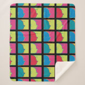 Erdnüsse | Moderner Pop Art Charlie Brown Sherpadecke (Vorderseite)