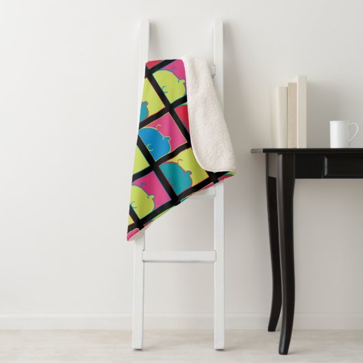 Erdnüsse | Moderner Pop Art Charlie Brown Sherpadecke (Beispiel)