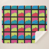 Erdnüsse | Moderner Pop Art Charlie Brown Sherpadecke (Vorderseite (Horizontal))