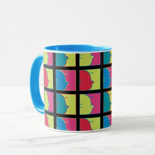 Erdnüsse | Moderner Pop Art Charlie Brown Tasse (Vorderseite Links)