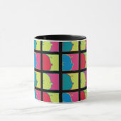 Erdnüsse | Moderner Pop Art Charlie Brown Tasse (Zentrum)