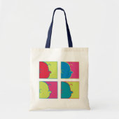 Erdnüsse | Moderner Pop Art Charlie Brown Tragetasche (Vorne)