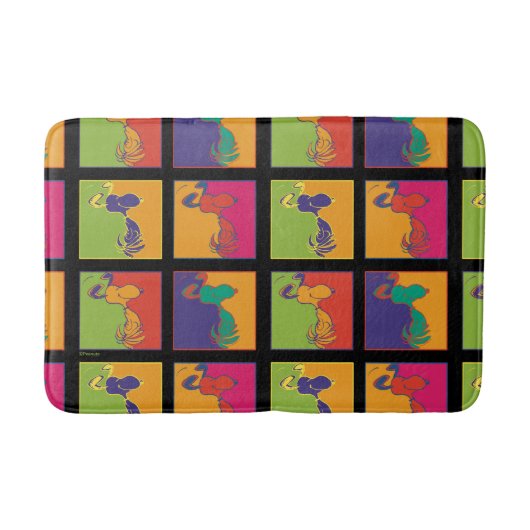 Erdnüsse | Moderner Pop Art Snoopy Badematte (Vorderseite)