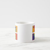 Erdnüsse | Moderner Pop Art Snoopy Espressotasse (Vorderseite)