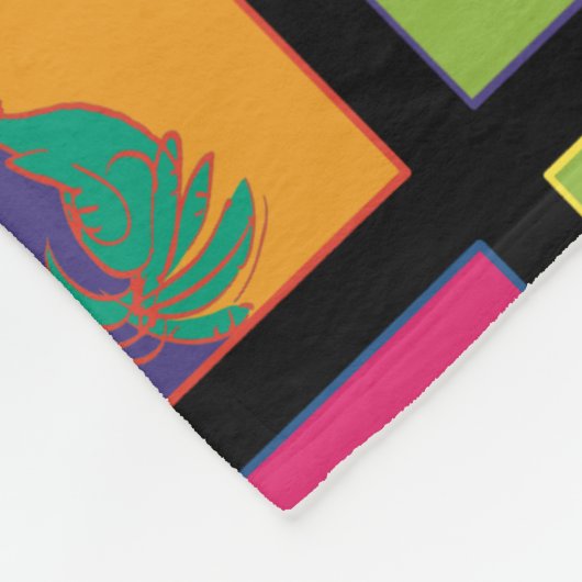 Erdnüsse | Moderner Pop Art Snoopy Fleecedecke (Ecke)