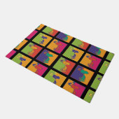 Erdnüsse | Moderner Pop Art Snoopy Fußmatte (Schrägansicht)