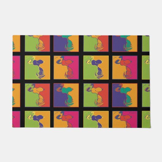 Erdnüsse | Moderner Pop Art Snoopy Fußmatte (Vorderseite)