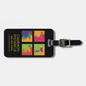 Erdnüsse | Moderner Pop Art Snoopy Gepäckanhänger (Vorderseite horizontal)